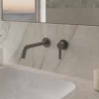 Смеситель для раковины встраиваемый однорычажный цвет вороненая сталь VBFW-1VL1GM VINCEA