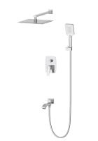 Душевая система встраиваемая WONZON & WOGHAND FLEX, Брашированный никель (WW-88939072-BN)