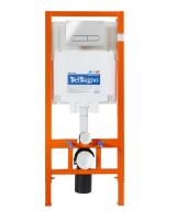 Комплект:Унитаз подвесной Cezares ACQUA. Сиденье.Система инсталляция.Клавиша. BB340CHR/BB2020SC/BB002-80/BB005-PR-CHROME BELBAGNO