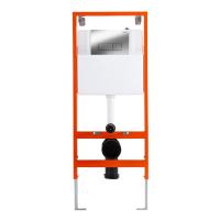 Инсталляция для подвесного унитаза в комплекте с клавишей смыва с прямоугольными кнопками (хром), 1168х515х185 мм, со смывным бачком скрытого монтажа и креплением к стене в комплекте BB097SET.Q.CR BELBAGNO