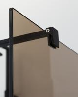 Душевая перегородка.   LIBERTA-L-2-80-BR-NERO 800х1950 Cezares