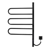 Электрический полотенцесушитель из нержавеющей стали с таймером черный 418 x 790 x 77 VTD-1R2CBE VINCEA